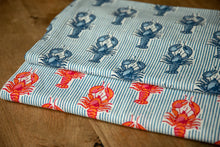 Load image into Gallery viewer, Lobster Stripe Table Cloth - Pink/Orange