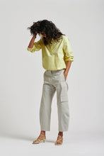 Load image into Gallery viewer, Le Anorak washed cotton shirt - Citron