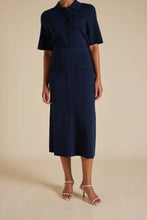 Load image into Gallery viewer, Chelsea Crepe Knit Skirt - Navy