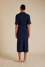 Load image into Gallery viewer, Chelsea Crepe Knit Skirt - Navy