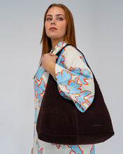 Load image into Gallery viewer, Alma Tote - Chocolate Suede