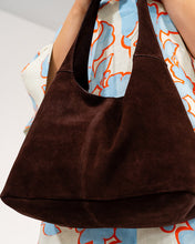 Load image into Gallery viewer, Alma Tote - Chocolate Suede