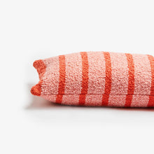 Load image into Gallery viewer, Boucle Thin Stripe Pink  60x40cm Cushion
