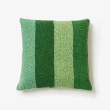 Load image into Gallery viewer, Boucle Wide Stripe Green 60cm Cushion