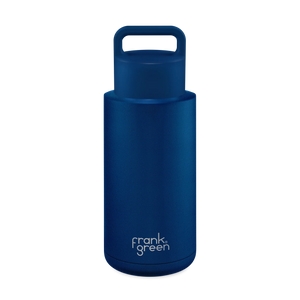 Ceramic Reusable Bottle with Grip Lid 34oz- Midnight