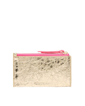 Load image into Gallery viewer, Compact Wallet - Gold Crinkle