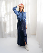 Load image into Gallery viewer, Hudson Maxi Skirt- Navy