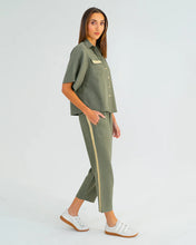 Load image into Gallery viewer, Leah Tapered Trouser - Khaki