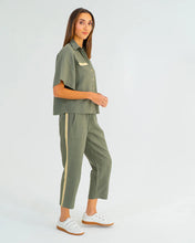 Load image into Gallery viewer, Leah Tapered Trouser - Khaki