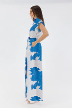 Load image into Gallery viewer, Leanne Maxi Shirt Dress - Blue Floral Print