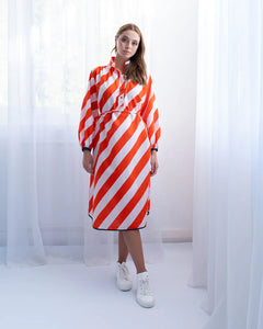 Madrid Dress - Diagonal Print