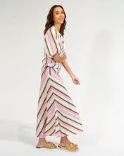 Load image into Gallery viewer, Austin Bias Skirt - Catalina Stripe