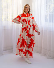 Load image into Gallery viewer, Natalia Maxi Dress - Tangerine Fern