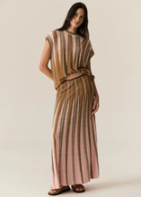 Load image into Gallery viewer, Tedd Knit Skirt - Ginger/Pink