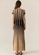Load image into Gallery viewer, Tedd Knit Skirt - Ink/Camel