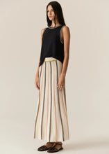 Load image into Gallery viewer, Tedd Knit Tank - Ink/Camel