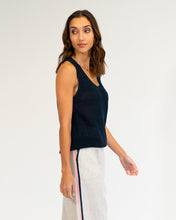 Load image into Gallery viewer, Palm Cove Knit Tank - Navy