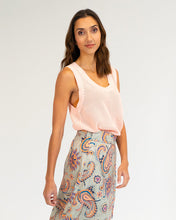 Load image into Gallery viewer, Palm Cove Knit Tank - Peach