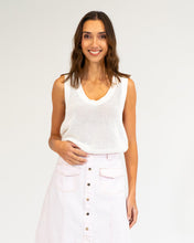 Load image into Gallery viewer, Palm Cove Knit Tank - White