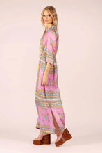 Load image into Gallery viewer, Mary Maxi Silk Dress - Aria Pink/Blue