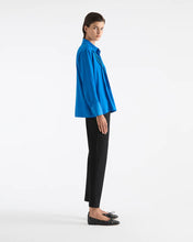 Load image into Gallery viewer, Straw Pleat Blouse - Topaz