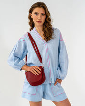 Load image into Gallery viewer, Salerno Petite Crossbody - Burgundy