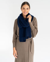 Load image into Gallery viewer, Cashmere Travel Wrap - Navy