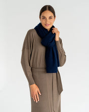 Load image into Gallery viewer, Cashmere Travel Wrap - Navy