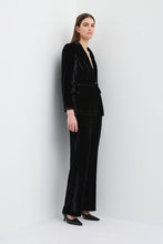 Load image into Gallery viewer, Valentine Silk Velvet Jacket - Black