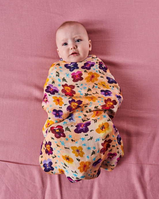 Swaddle Bamboo - Pansy