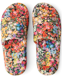 Slippers Velvet Quilted- Forever Floral