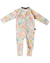 Load image into Gallery viewer, Organic Long Sleeve Zip Romper - Little Bit Ditsy