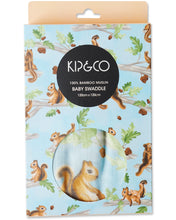 Load image into Gallery viewer, Swaddle Bamboo - Squirrel Scurry