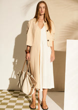 Load image into Gallery viewer, Saga Two Tone Dress - Butter/Ivory