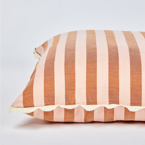 Cushion 60cm - Woven Stripe Buff