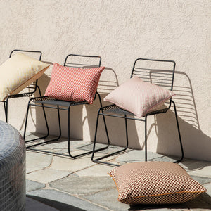 Outdoor Cushion - Tiny Checkers Pink 60 x 40cm