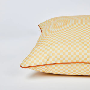 Outdoor Cushion - Tiny Checkers Vanilla 60cm
