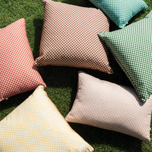 Load image into Gallery viewer, Outdoor Cushion - Tiny Checkers Vanilla 60cm