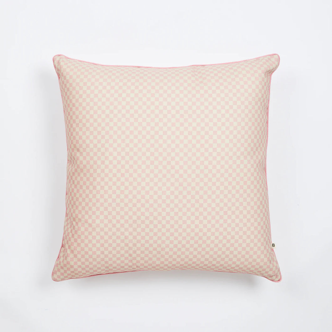 Outdoor Cushion - Tiny Checkers Pink 60cm