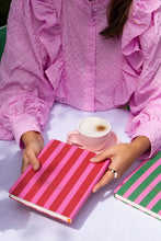 Load image into Gallery viewer, A5 Notebook - Stripes Pink