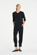 Load image into Gallery viewer, Powder Knit Plaza Crew Top - Black