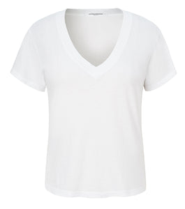 Hendrix V Neck Tee  - White