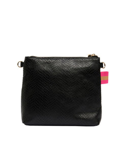 Alexis Crossbody - Black Snake