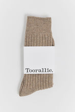 Load image into Gallery viewer, Ribbed Merino Socks - Oat