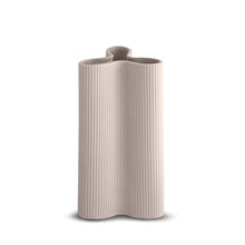 Load image into Gallery viewer, Ribbed Petal Vase - Nude