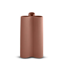 Load image into Gallery viewer, Ribbed Petal Vase - Ochre