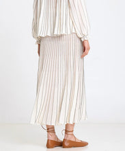Load image into Gallery viewer, Midi Radial Skirt - Cream / Black 160602