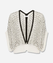 Load image into Gallery viewer, Textured Knit Vest - Cream / Black