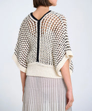 Load image into Gallery viewer, Textured Knit Vest - Cream / Black