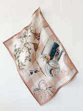Load image into Gallery viewer, Linen Tea Towel - Tan Lines